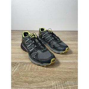 Salomon XRCrossmax 1 Black/Grey Trailrunner Ortholite Mens 9.5 Very Good